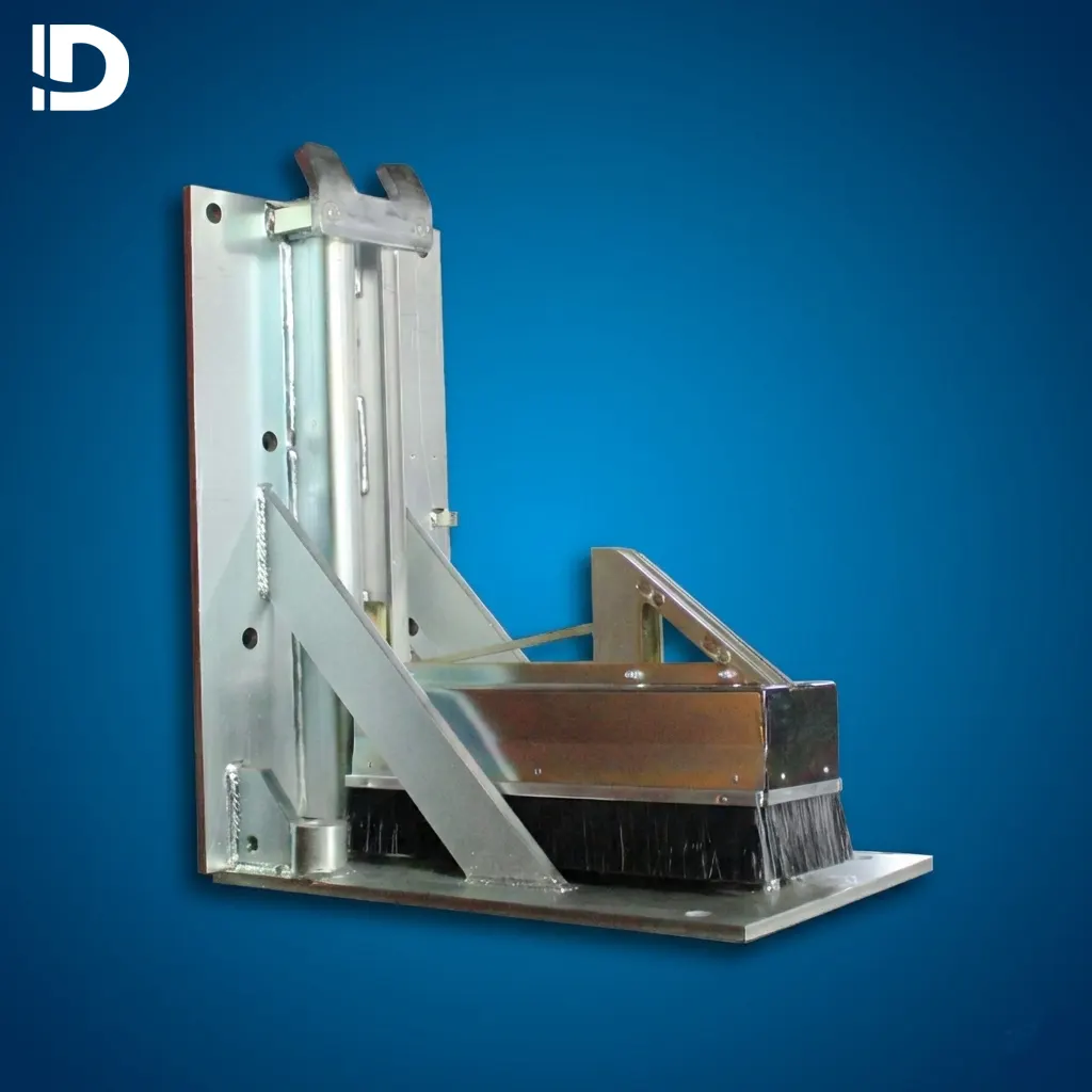 Gancho retenedor hidráulico para andén de carga industrial