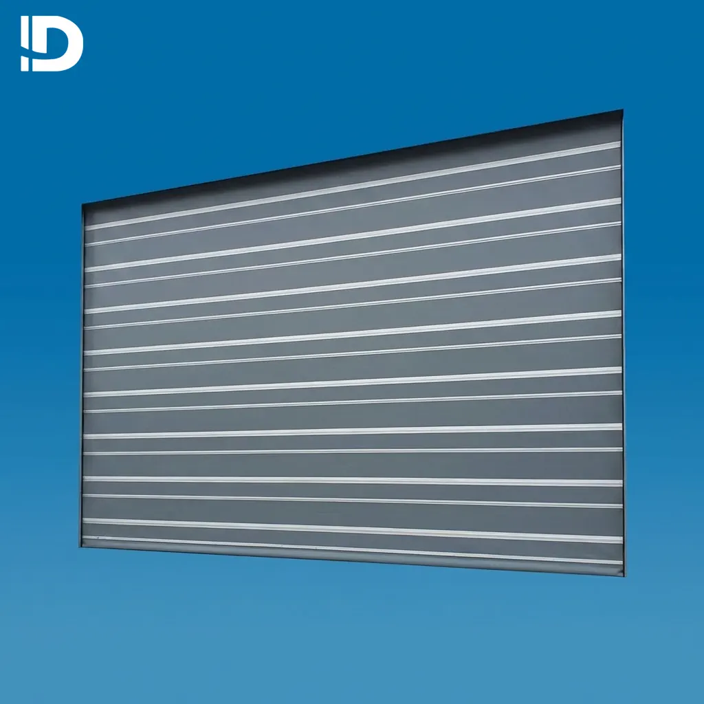 Puerta de hangar metálica para naves industriales