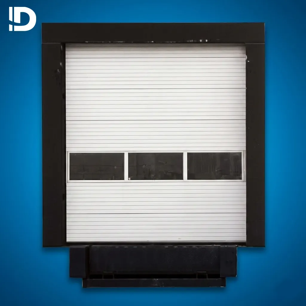 Puerta seccional insulada con aislamiento térmico para andén