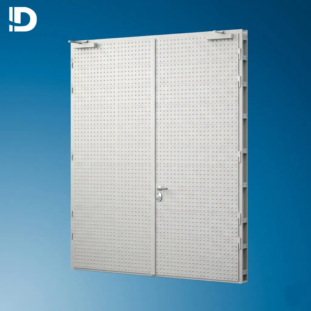 Puerta contra explosión de acero reforzado para uso industrial