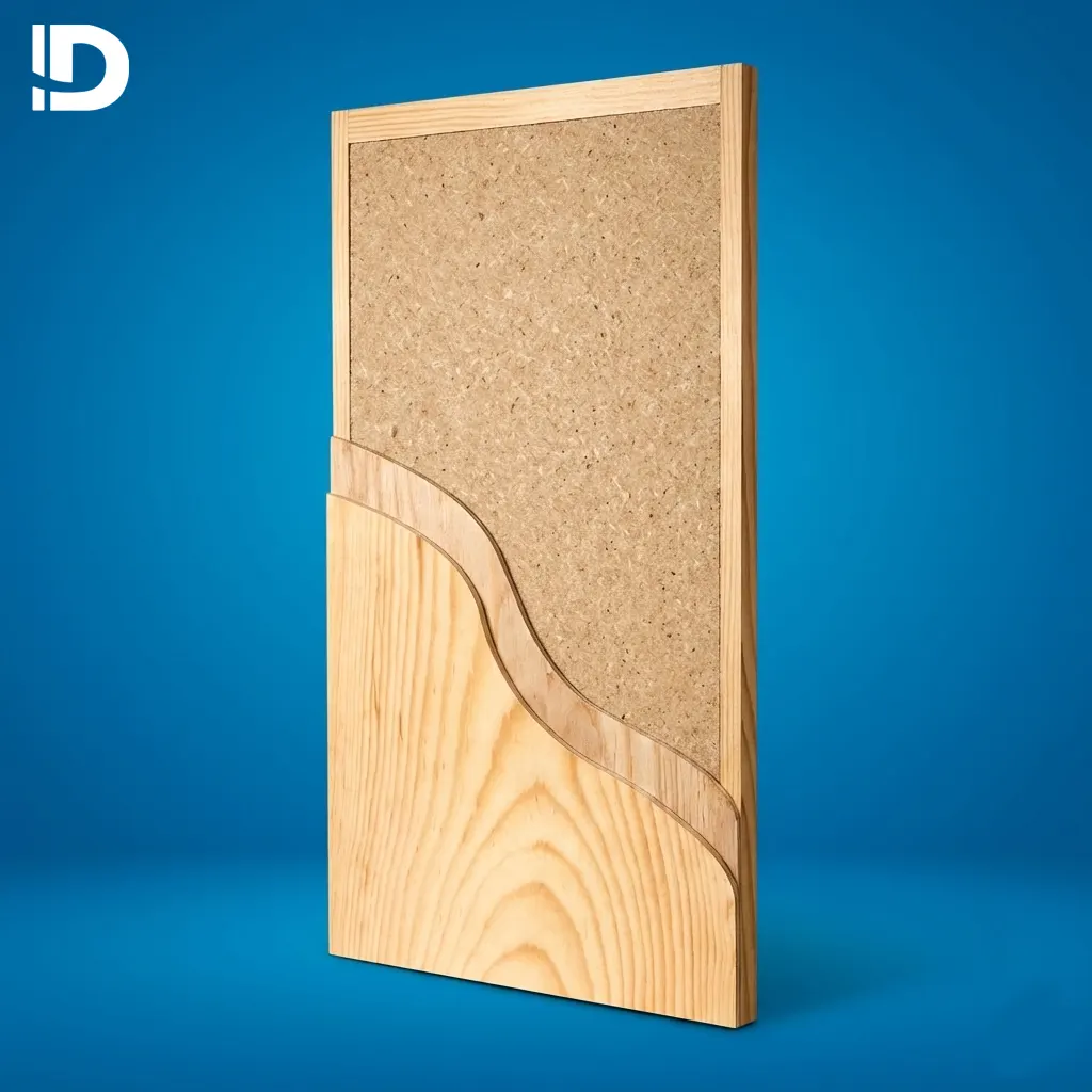 puerta de madera para uso comercial e interior industrial