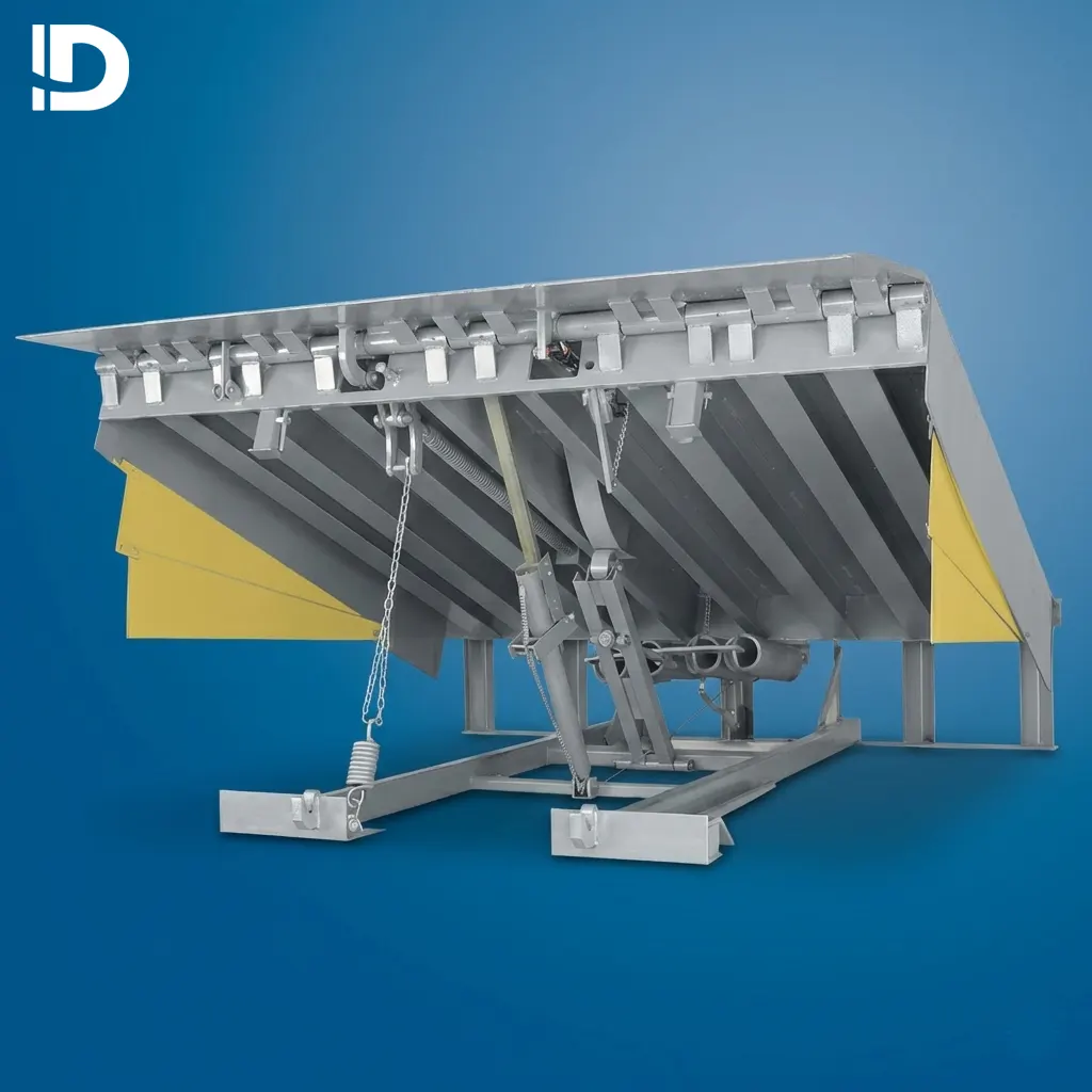 Rampa niveladora mecánica industrial para carga y descarga